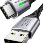 INIU USB C Charger Cable 2M, 3.1A USB A to Type C Fast Charging Cable, Zinc Alloy Braided USB-C Data Cord
