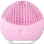 COZY Electric Silicone Facial Cleansing Brush Mini Silicone Face Massager Electric Face Brush Deep Cleansing Waterproof and Rechargeable, Light Pink