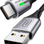 INIU USB C Charger Cable 2M, 3.1A USB A to Type C Fast Charging Cable, Zinc Alloy Braided USB-C Data Cord